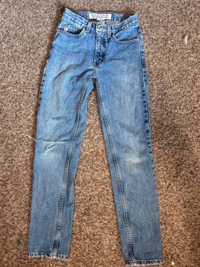 Vintage Guess Light Blue Denim Jeans with Contrast Stitching
